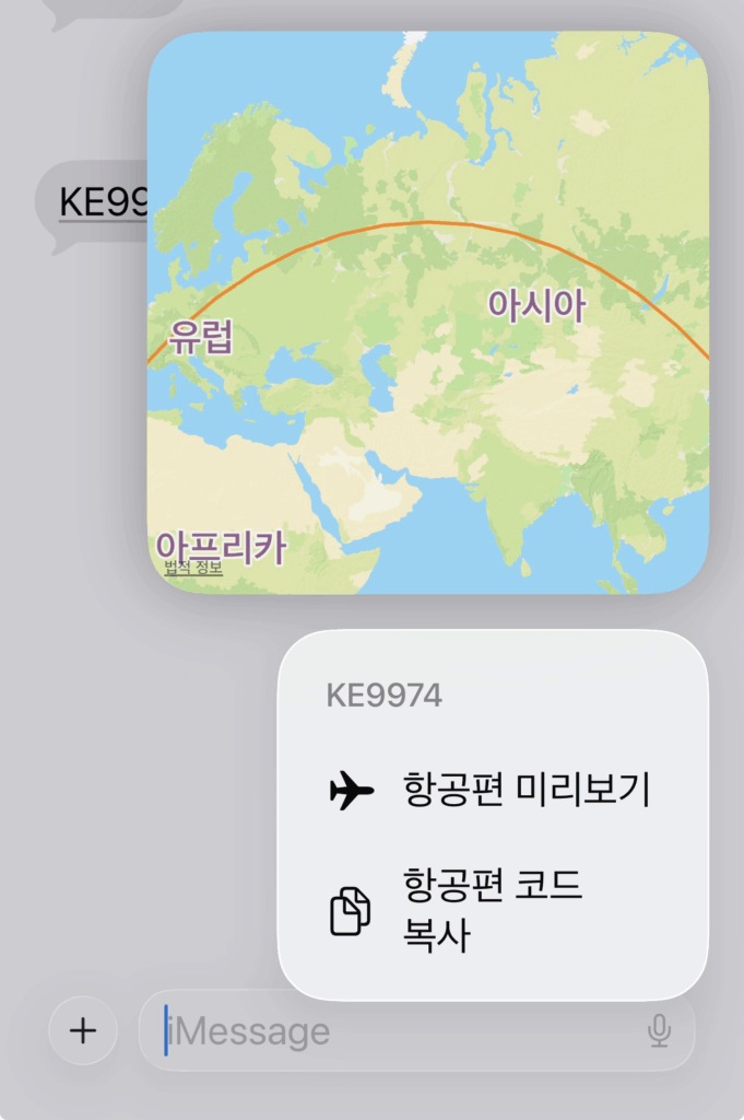✈️ 아이폰으로 항공운항정보 확인하는 방법 | 비행기 위치·도착시간 실시간 추적 image