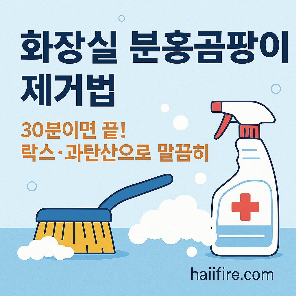 화장실 분홍곰팡이 생기는 이유와 청소법