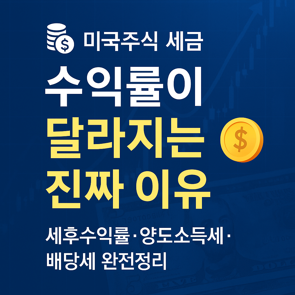 미국주식 세금 때문에 수익률이 달라진다 | 세후수익률 계산법 & 절세 전략